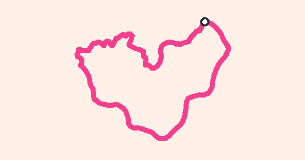 남산 하트런 코스 모양